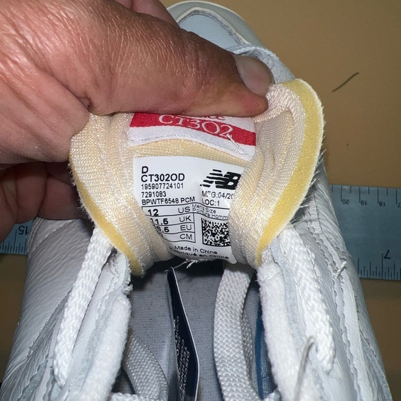 New Balance CT302 Leather Casual Sneaker White Cream Size 12 NEW without Box - Picture 8 of 8